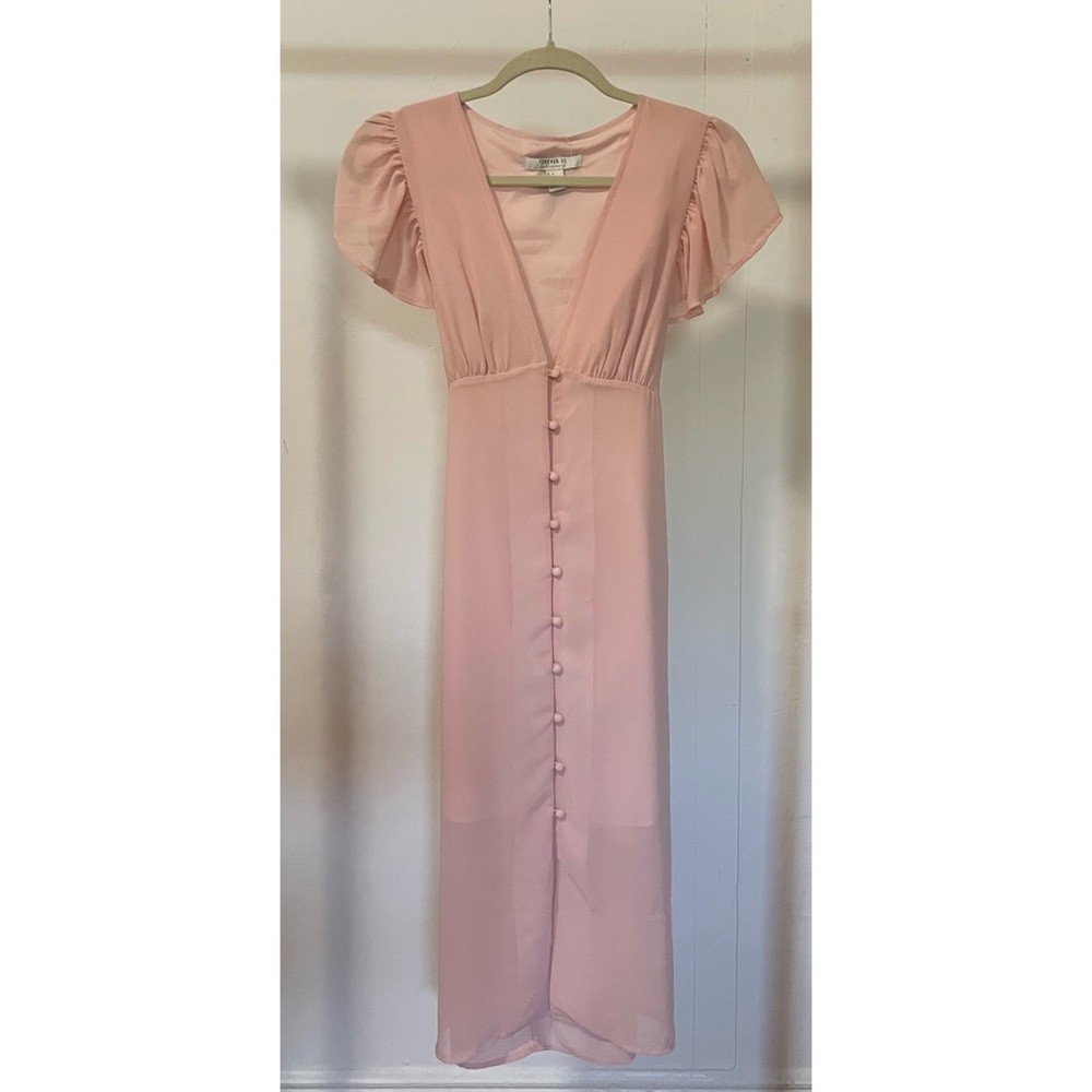 Light pink midi dress, size small, never worn!